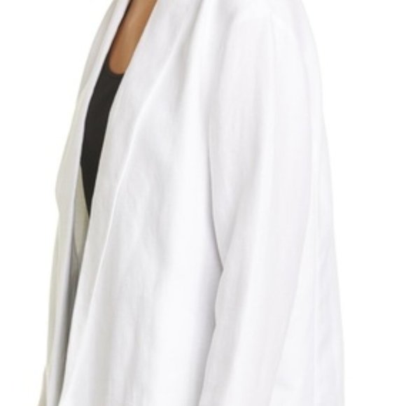 Eileen Fisher Notch Collar White Blazer XL - Picture 4 of 4